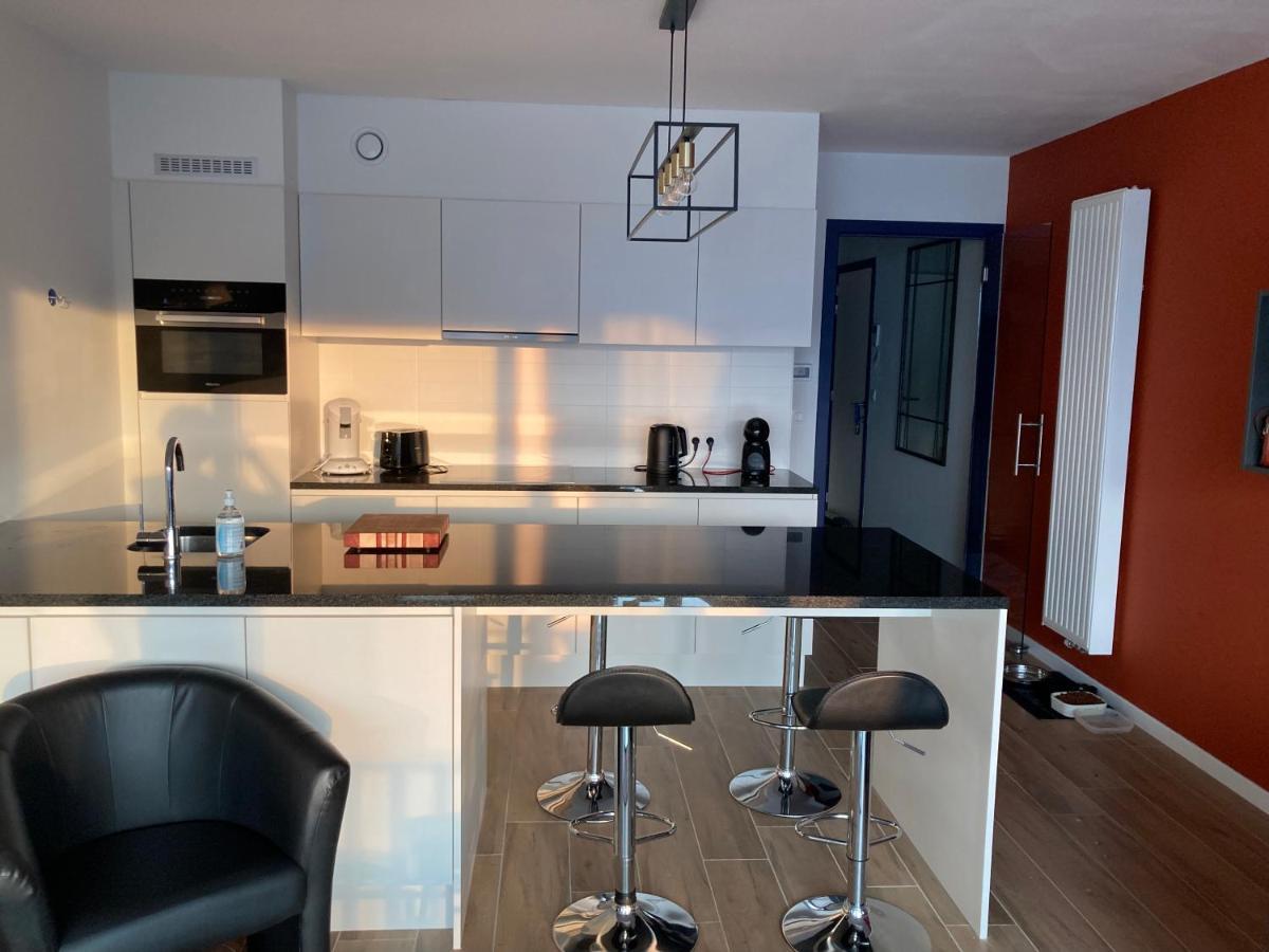 Oostende Luxury Seaview Studio - Large Terrace- Swimming Pool - Parking 外观 照片