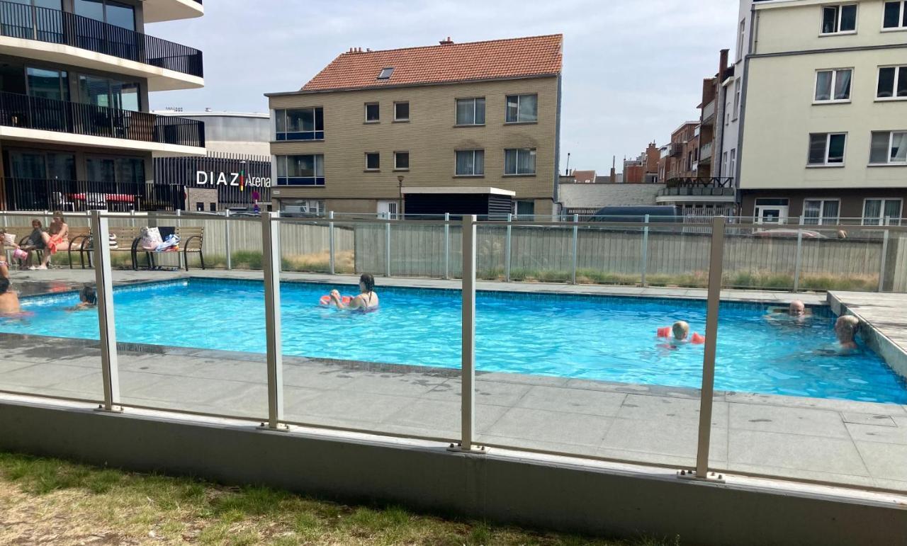 Oostende Luxury Seaview Studio - Large Terrace- Swimming Pool - Parking 外观 照片
